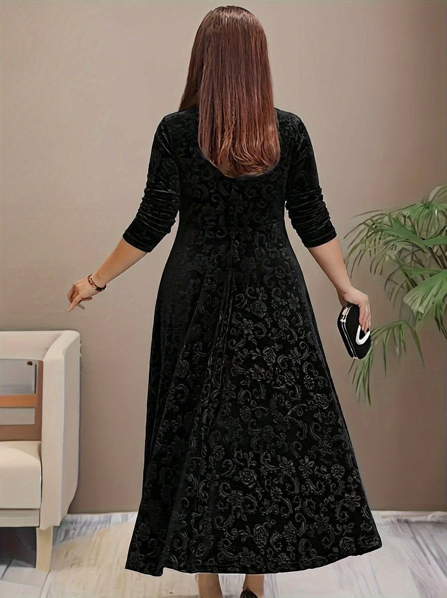 Evadne | Elegantti Kuvioitu Maksimekko