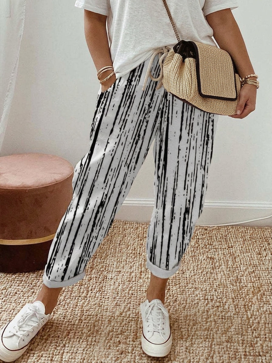 SELMA – RAIKKAAT STRIPE-HOUSUT