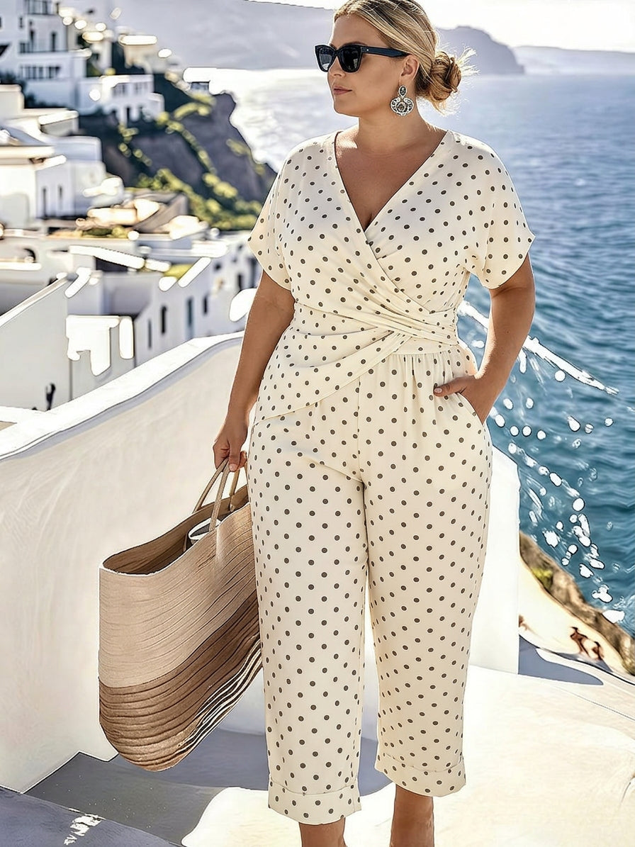 Briar | Vintage Polka Wrap Jumpsuit