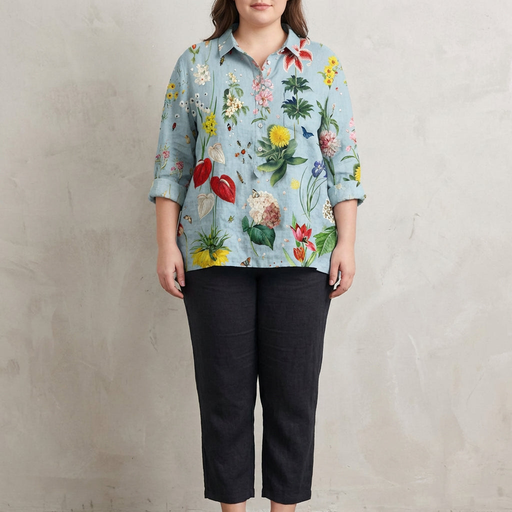 Marlow | Elegantti Pellava Kesäbluus