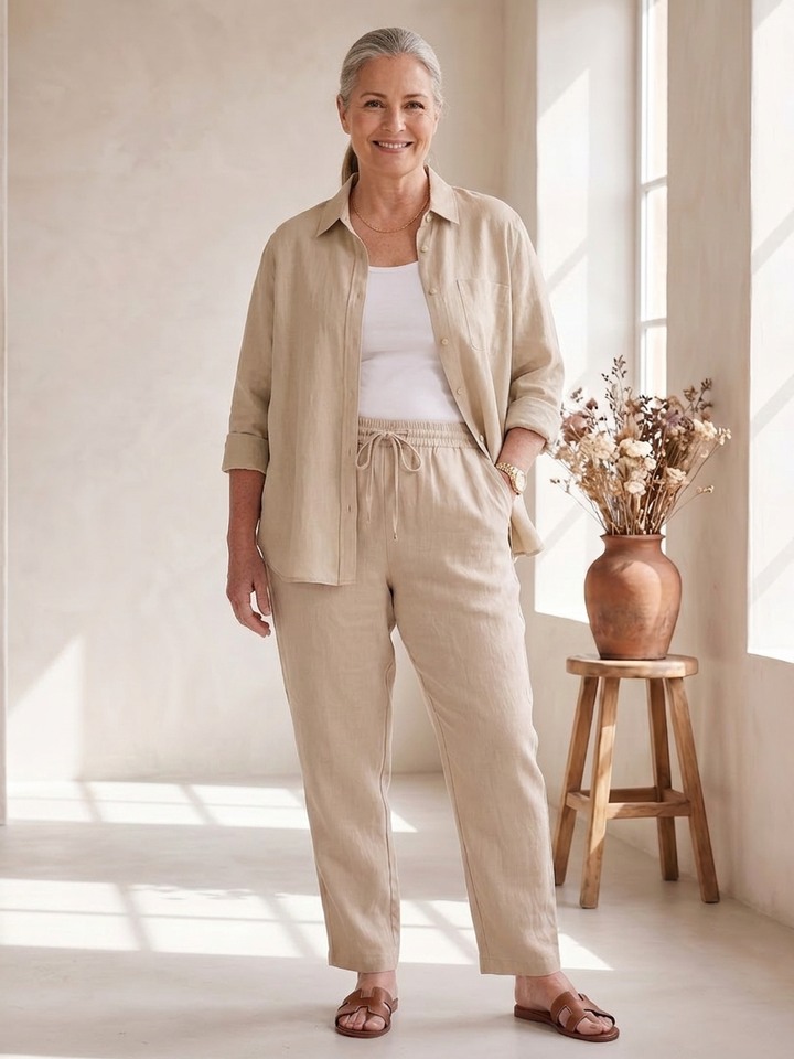 Paloma | Pitkähihaisen paidan ja kapenevien housujen setti