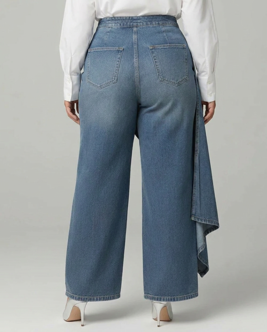 Priya | Denim Wrap Pants