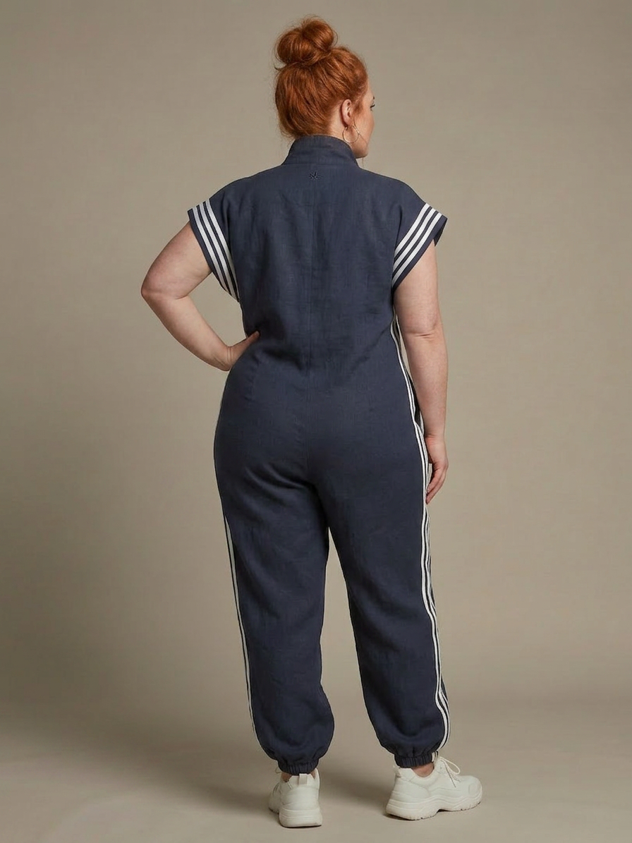 Winslow | Vetoketjullinen Raitapaneelihyppytakki