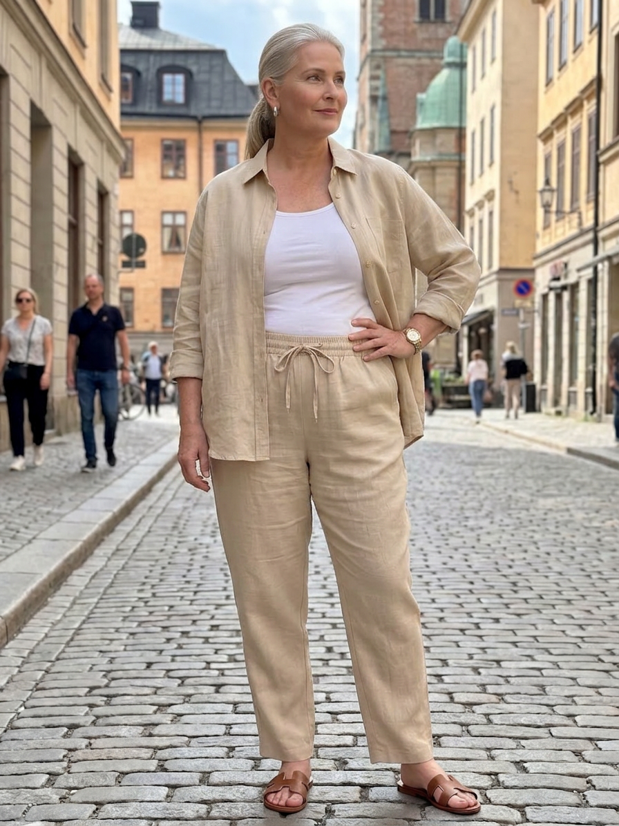 Paloma | Pitkähihaisen paidan ja kapenevien housujen setti