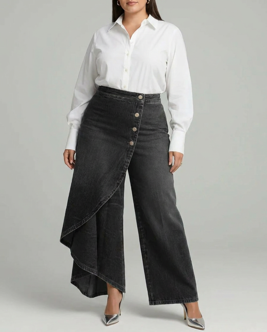 Priya | Denim Wrap Pants