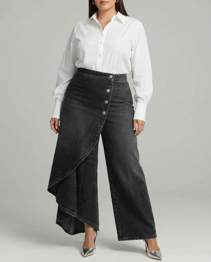 Priya | Denim Wrap Pants