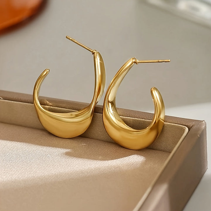 Ffion Crescent Hoop Korvakorut | Kulta