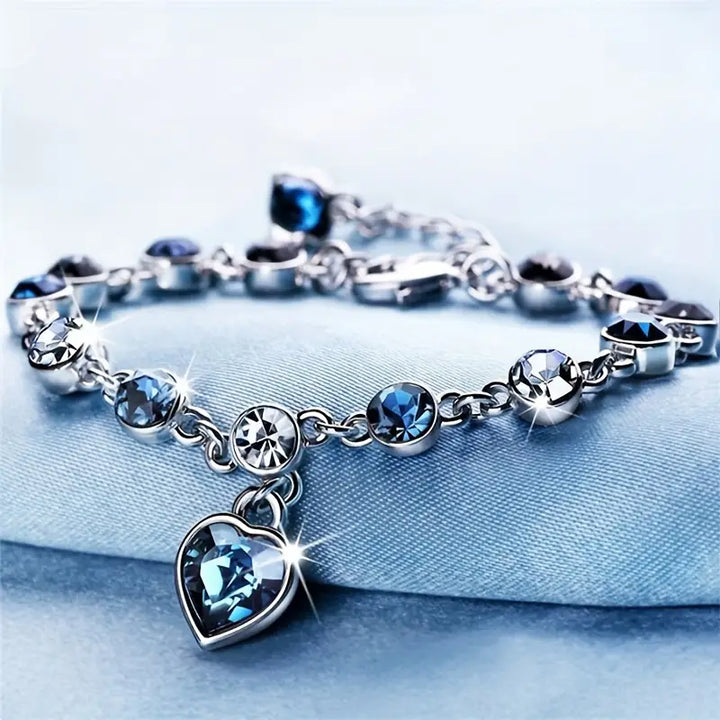 Heledd Heart Glow -rannekoru | Valkoinen Kulta