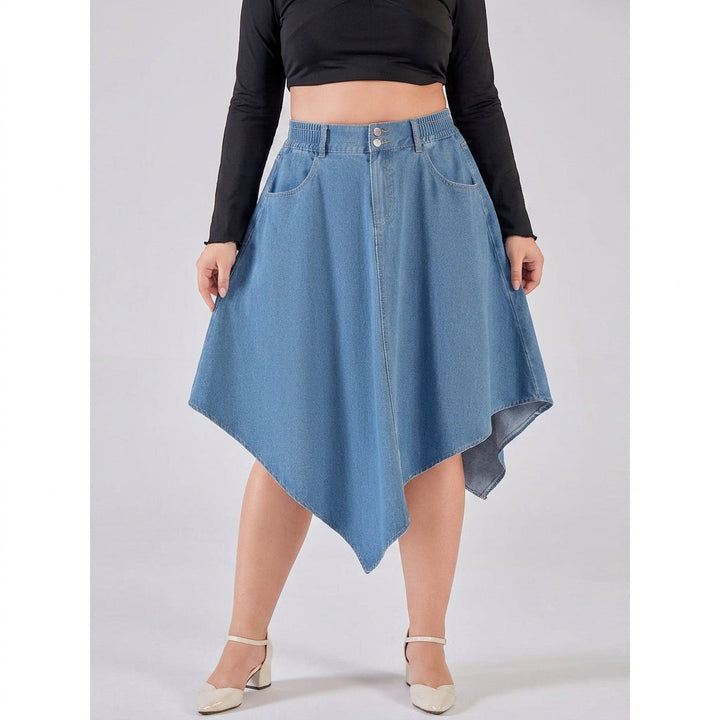 Rhea Epäsäännöllinen Denim-hame