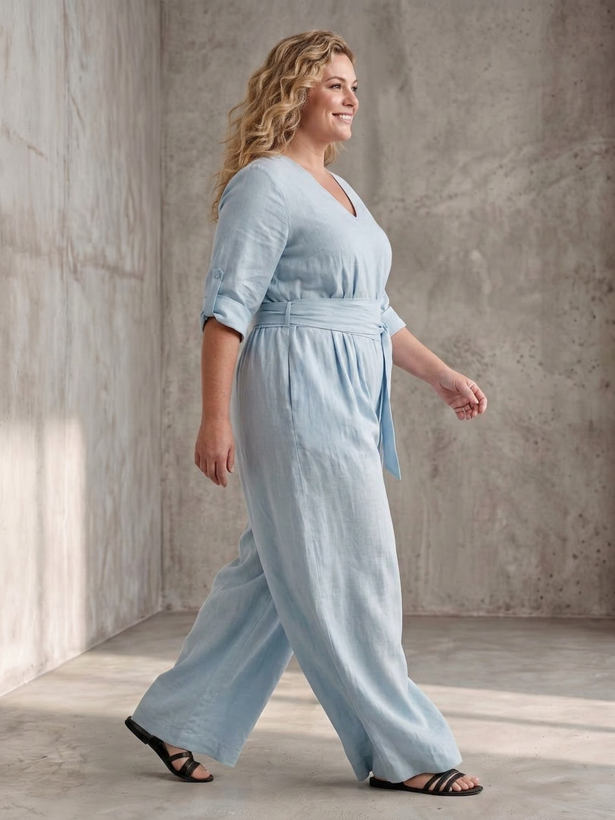 Maeve | Ristiin edestä avattava leveälahkeinen haalari