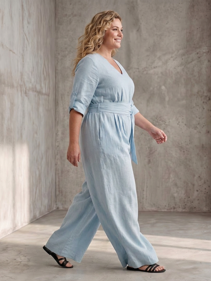 Maeve | Ristiin edestä avattava leveälahkeinen haalari