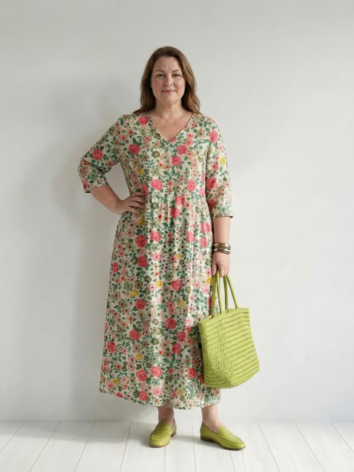 Solveig | Kukallinen Midi Mekko