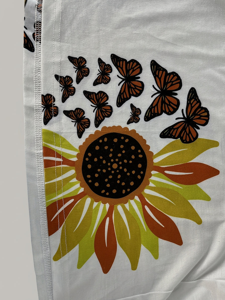 Theodora - Tyylikäs Auringonkukka Mekko