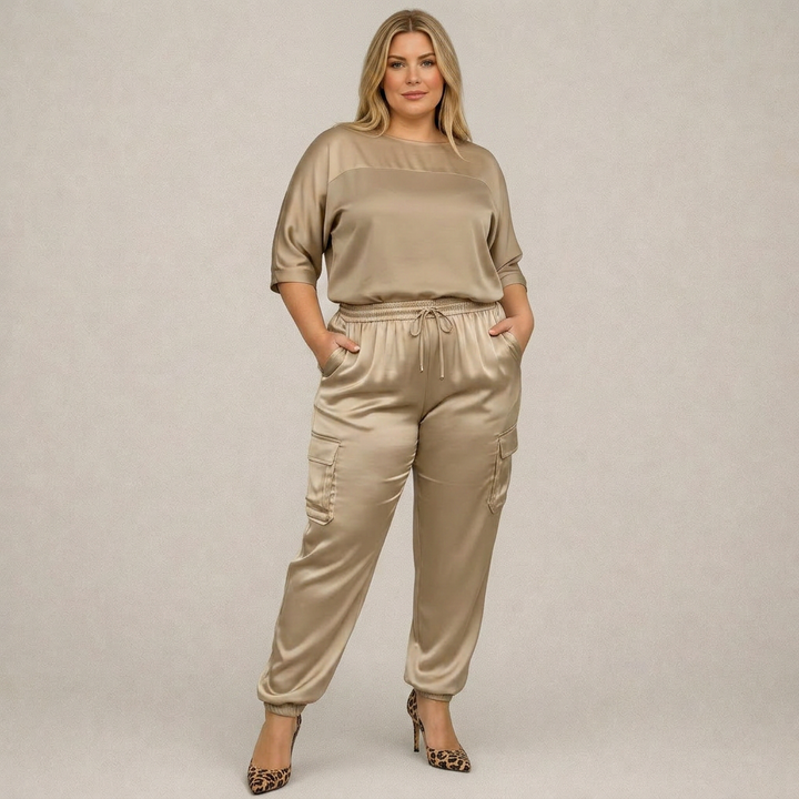 Cleo | Lörppö Satin Cargo Setti