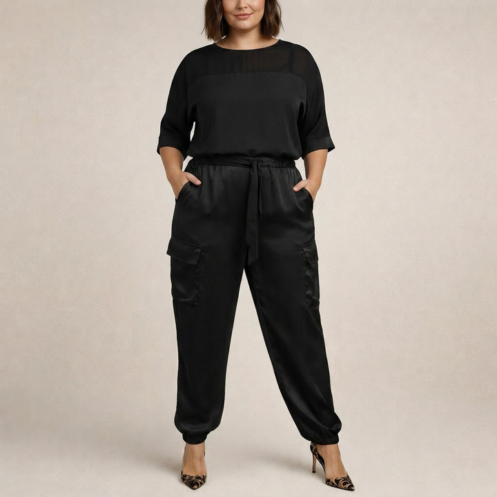 Cleo | Lörppö Satin Cargo Setti
