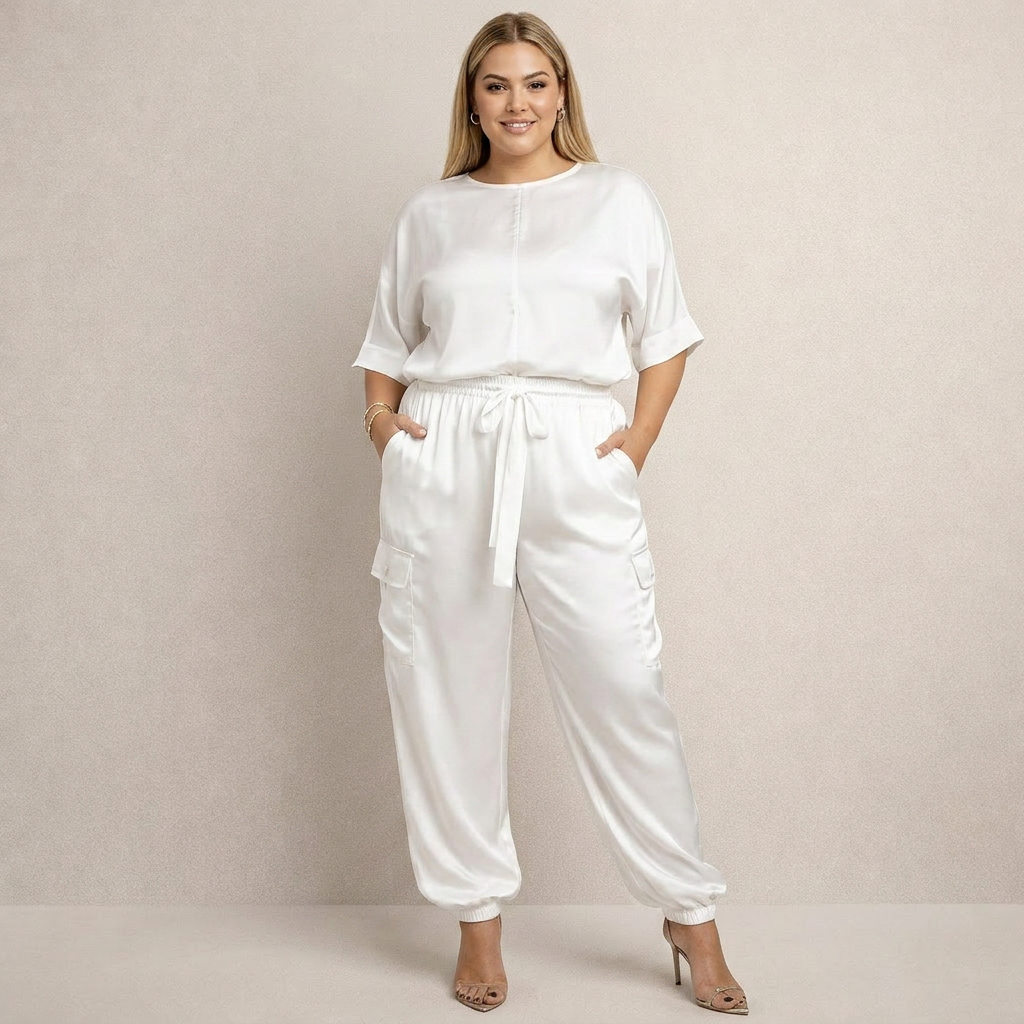 Cleo | Lörppö Satin Cargo Setti