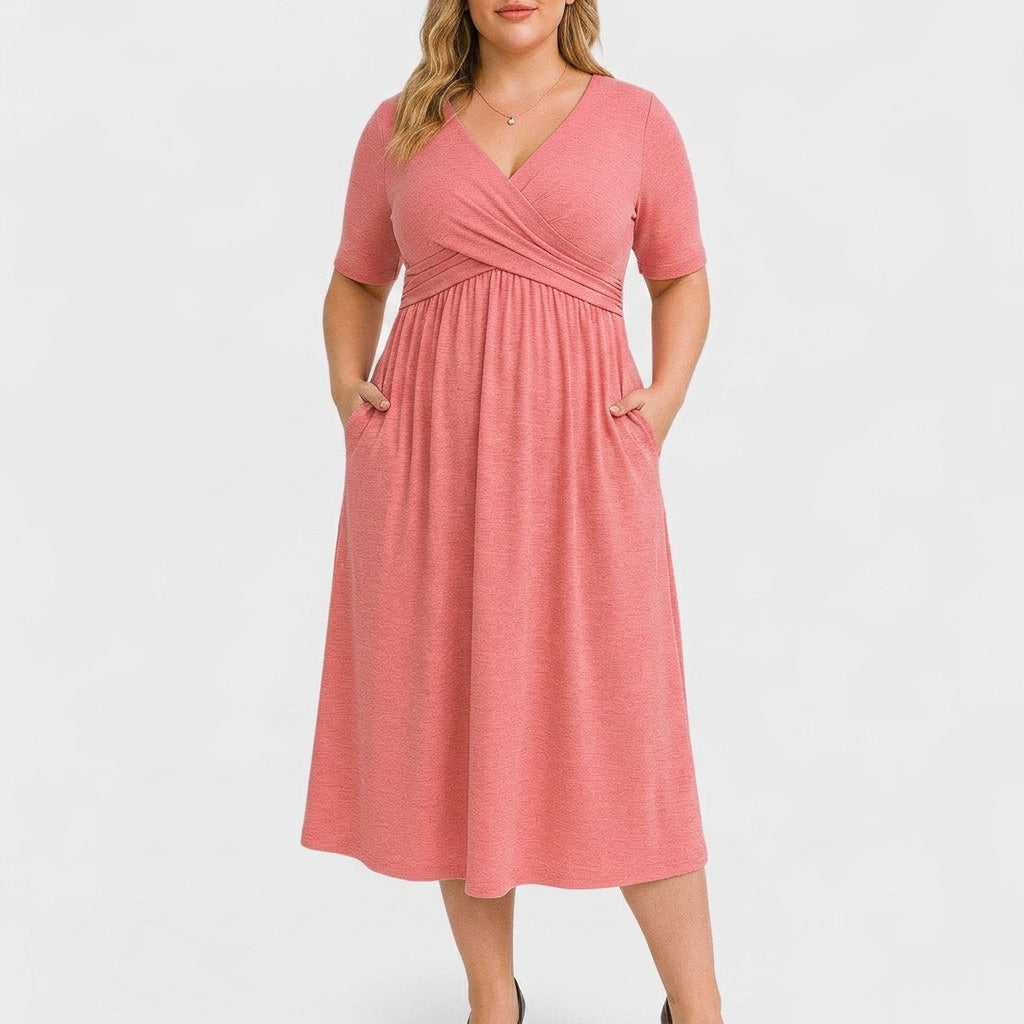 Rosa | Tyylikäs Midi Mekko