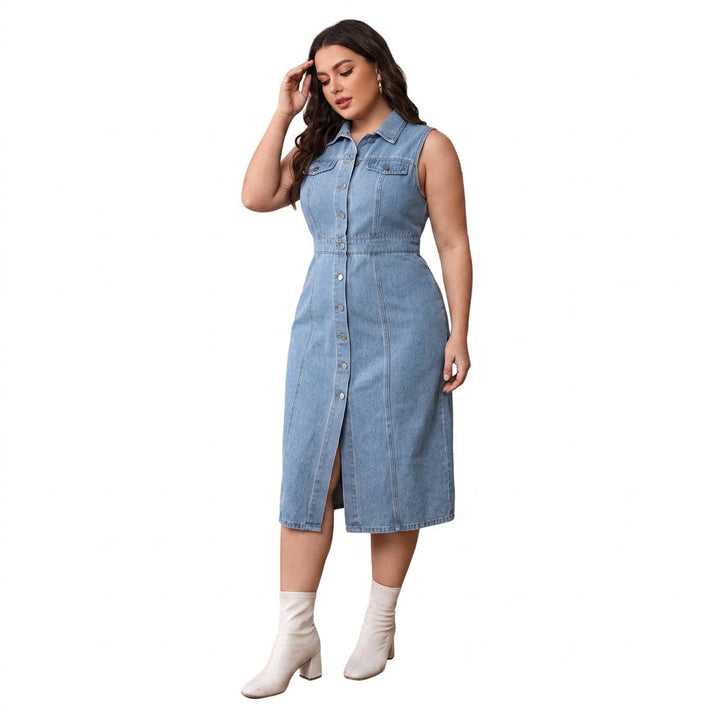 Ottilie Polo Denim Mekko