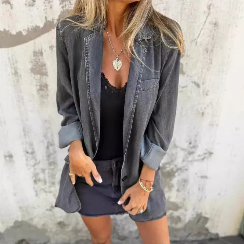 Sarah | Vaivaton Denim Blazer