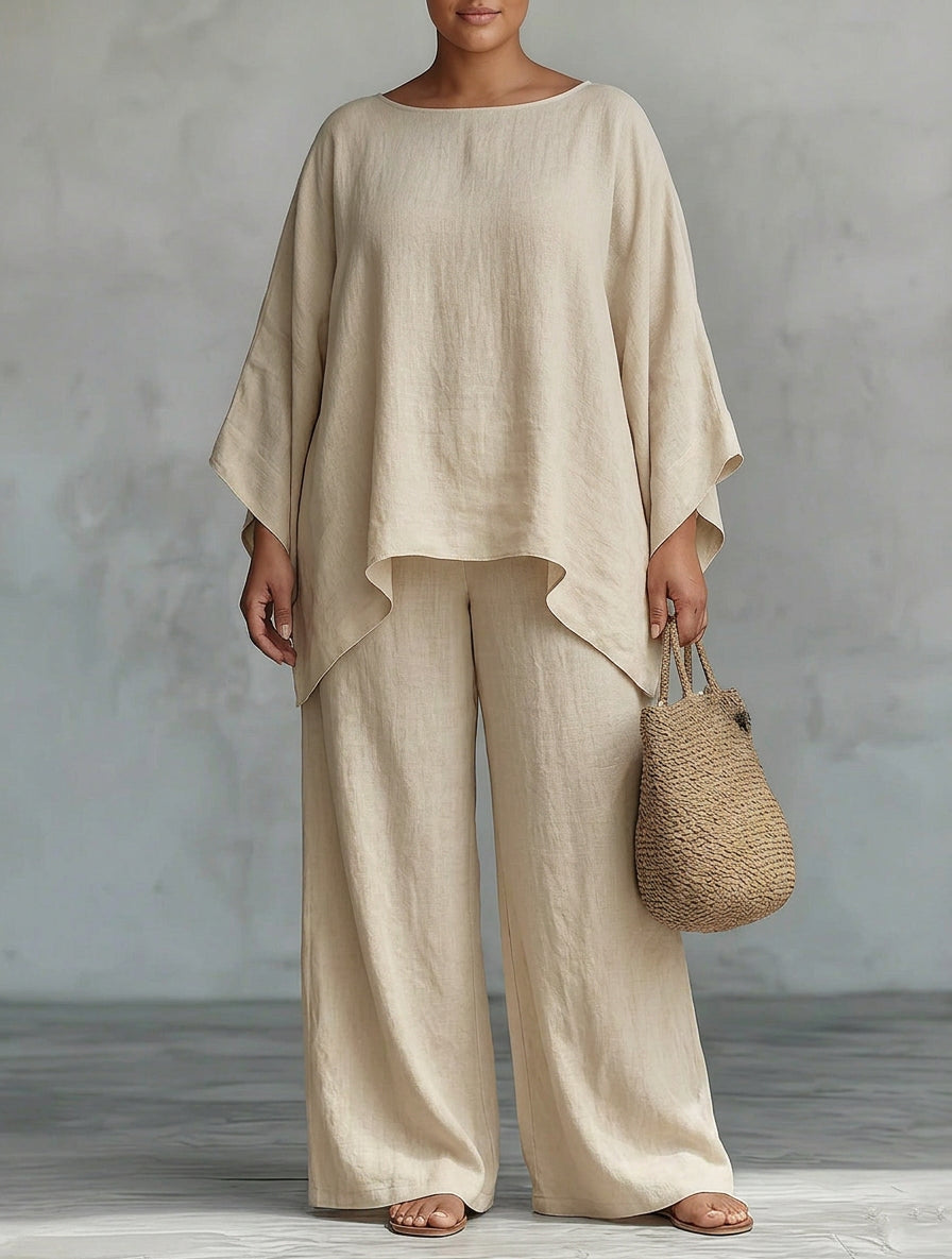 Clover | Sandstone Grace Flowing Two-Piece Set
