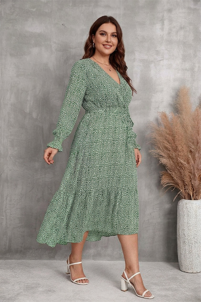 Zaina - Bloom Wrap Midi Dress