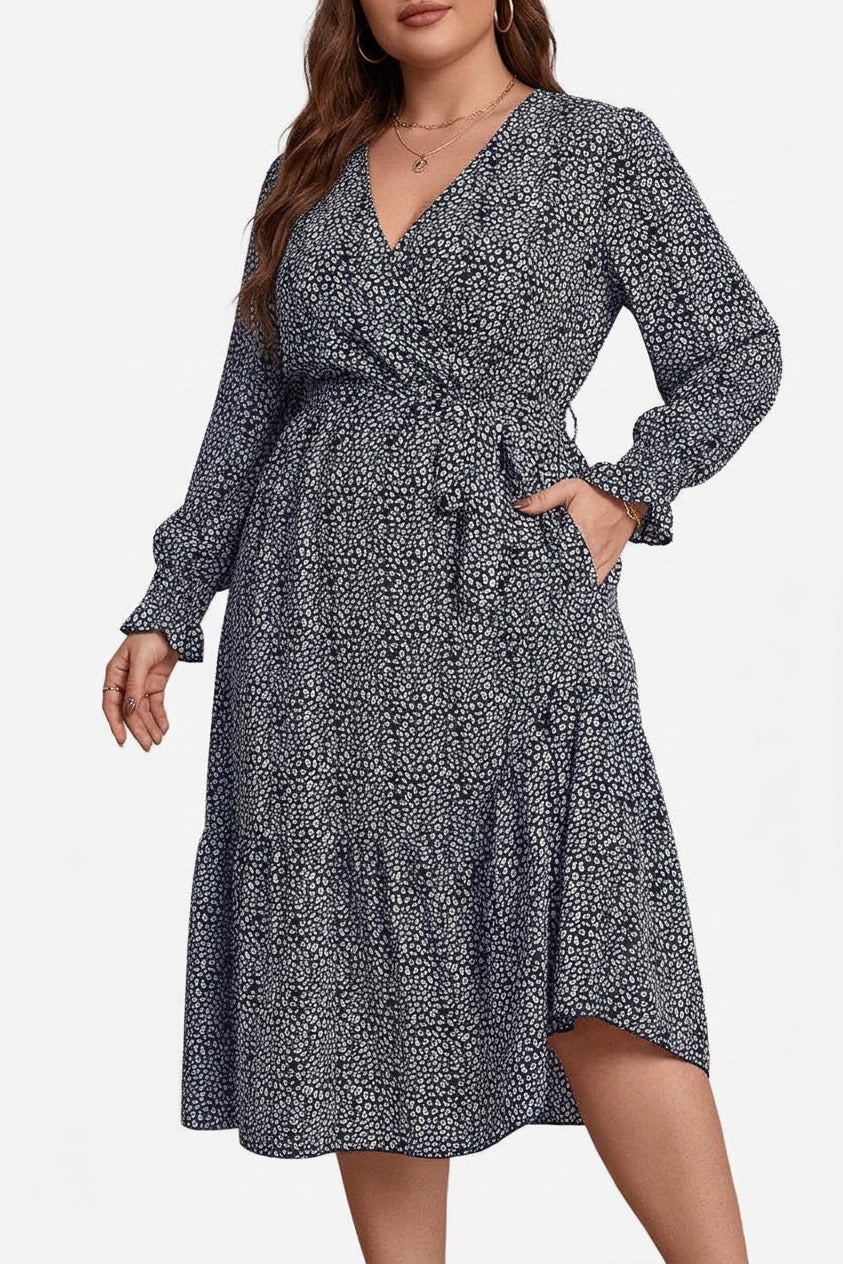 Zaina - Bloom Wrap Midi Dress
