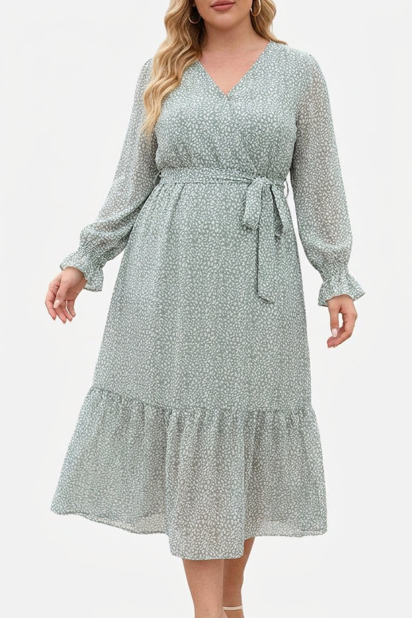 Zaina - Bloom Wrap Midi Dress