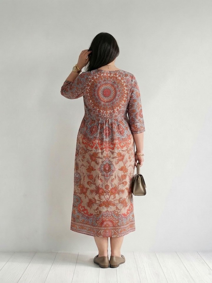 Rosa | Tasapainoinen Midi Mekko