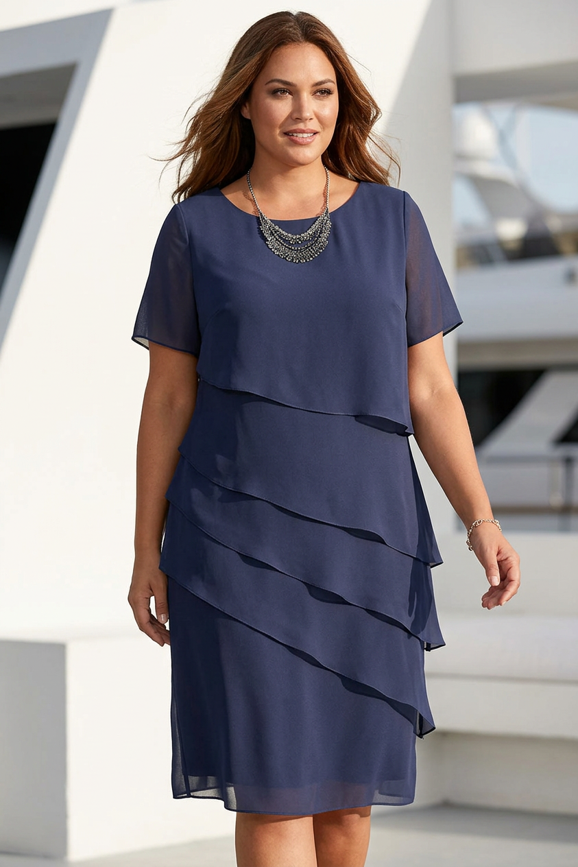 Carys | Elegantti Mukavuus Rypytys Mekko
