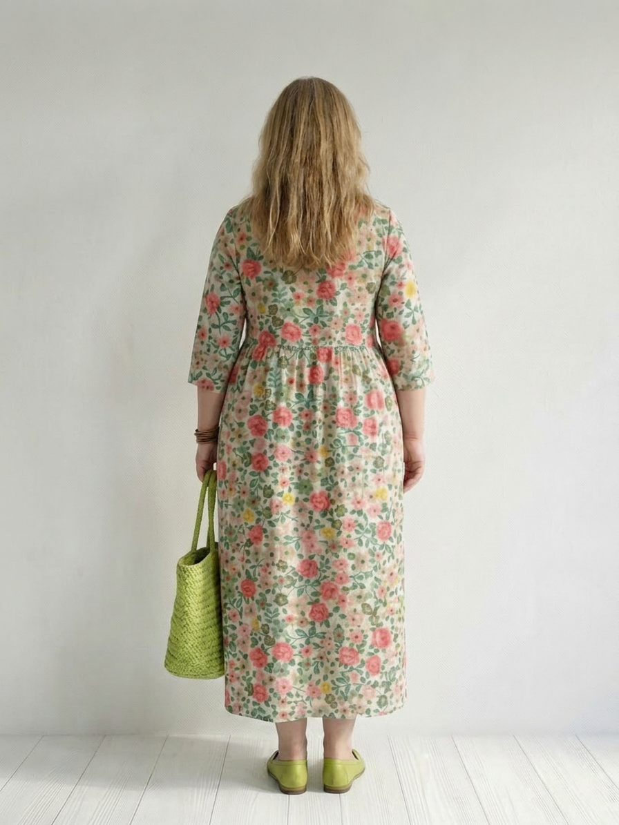 Solveig | Kukallinen Midi Mekko