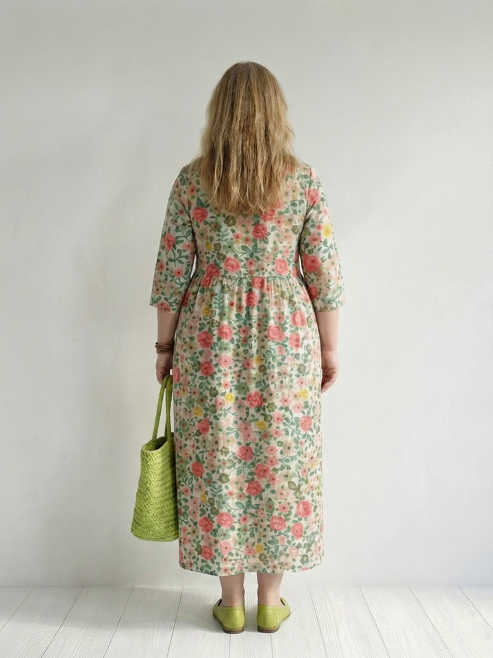 Solveig | Kukallinen Midi Mekko