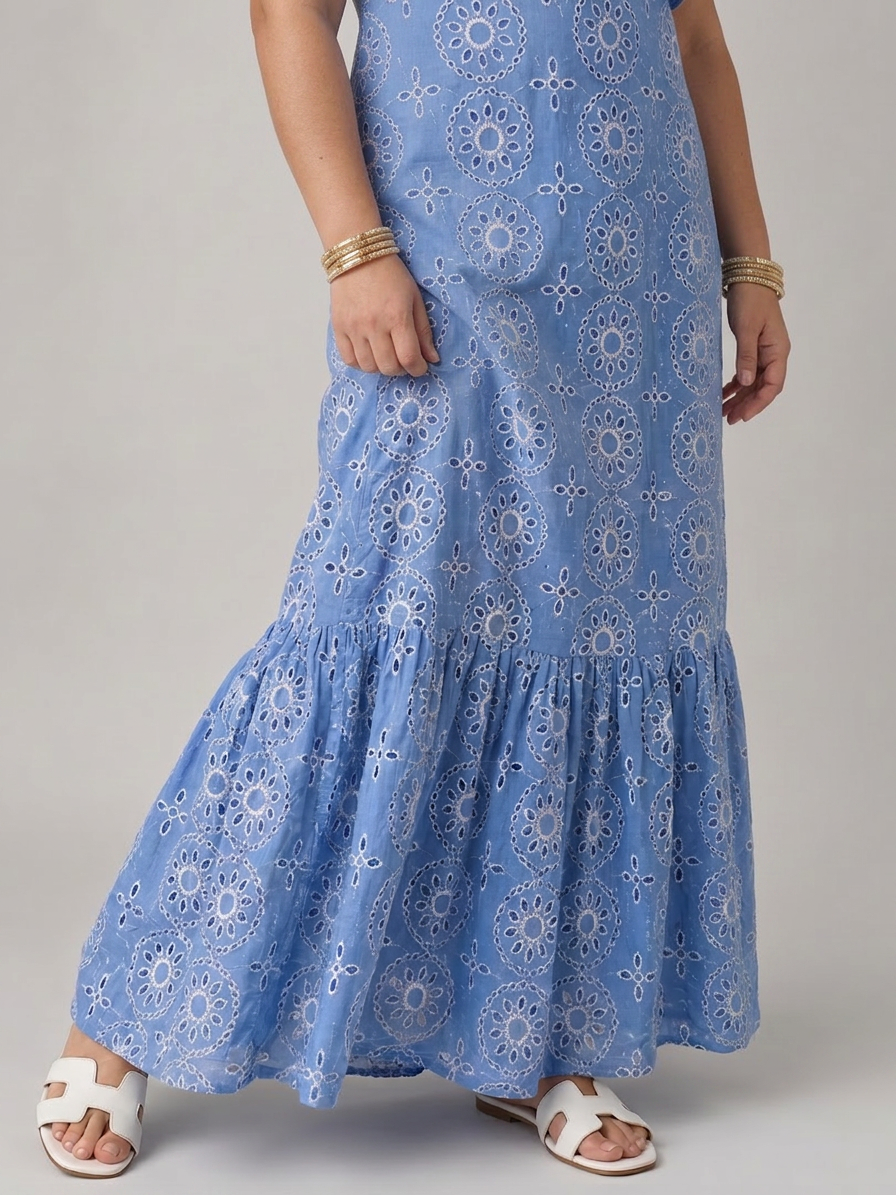 Ula | Olkaimeton Rypytys Maxi Mekko
