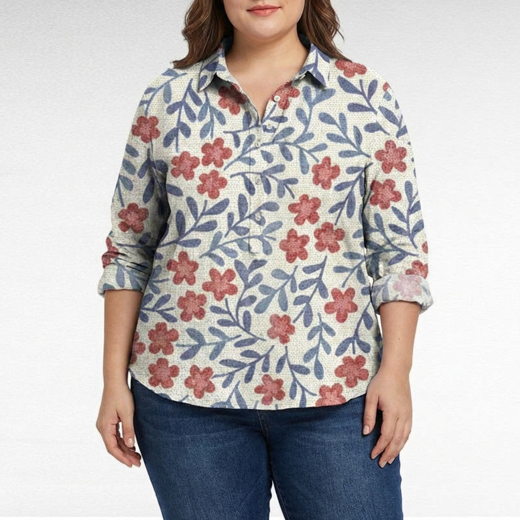 Saskia | Elegantti Pellavakesäblusa
