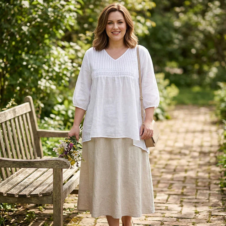 Tindra - Puuvillapellavasta valmistettu mukava tunika