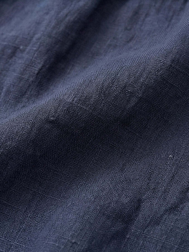 Saskia - Pellavainen Midi Mekko