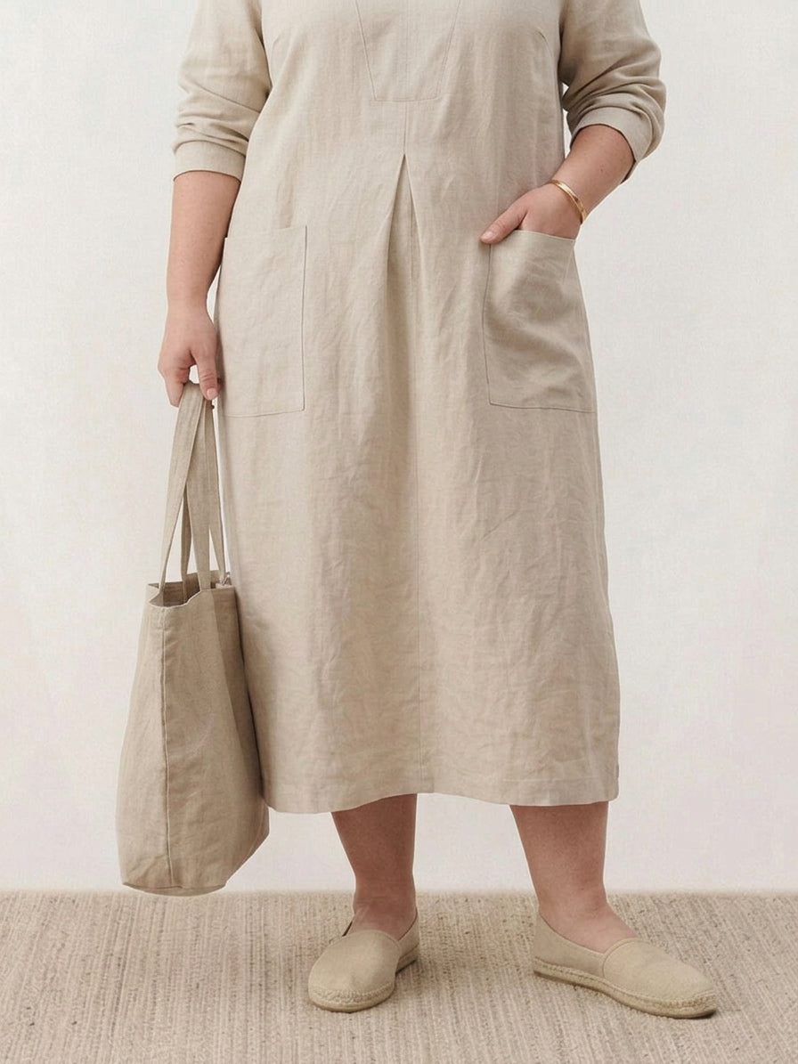 Yuki - Puuvillainen Maxi-mekko
