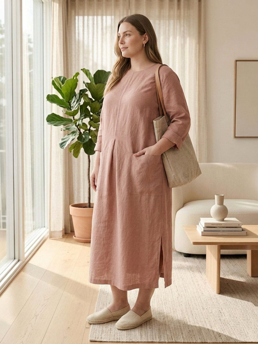 Yuki - Puuvillainen Maxi-mekko