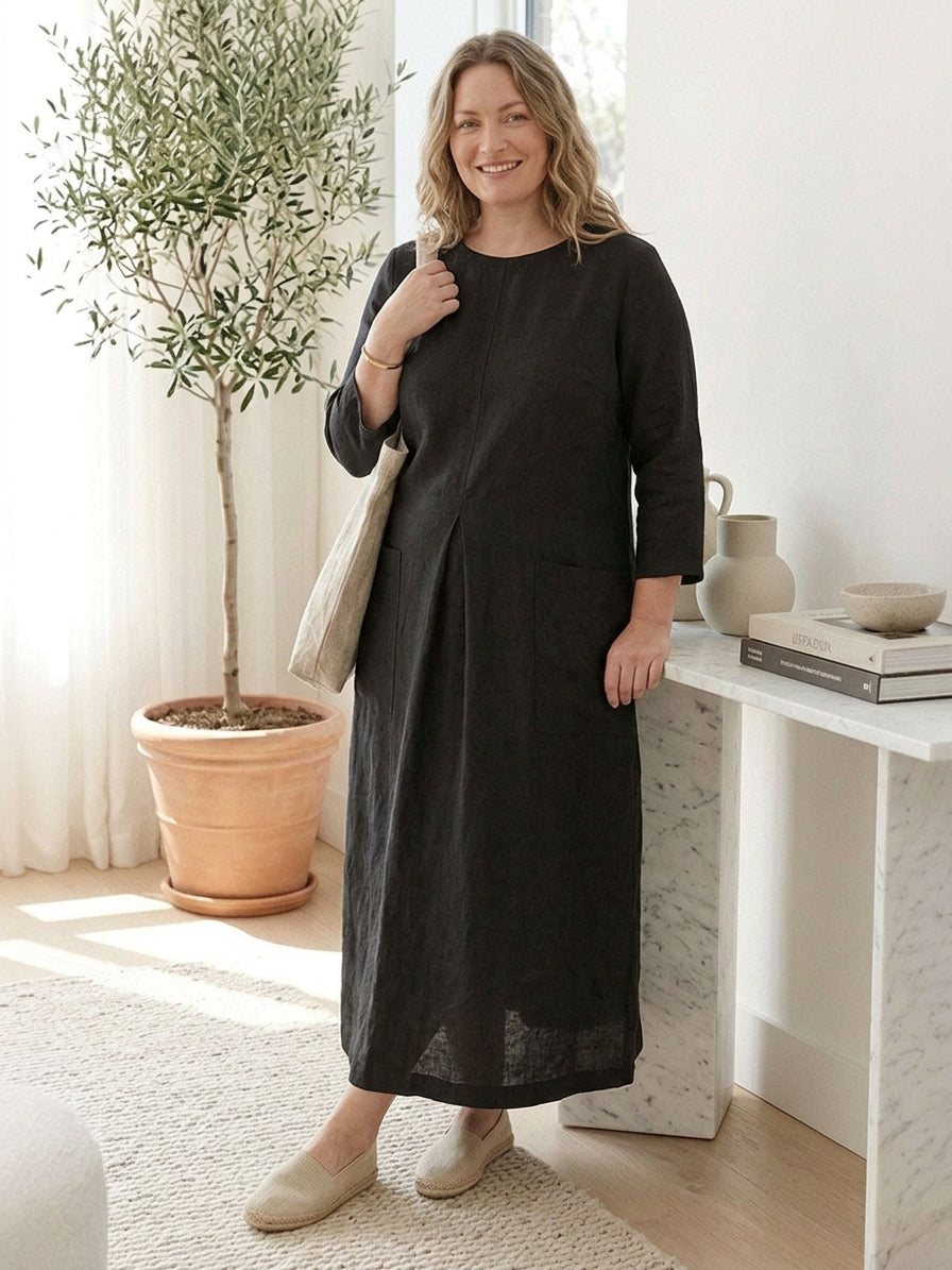 Yuki - Puuvillainen Maxi-mekko