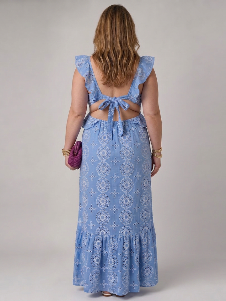 Ula | Olkaimeton Rypytys Maxi Mekko