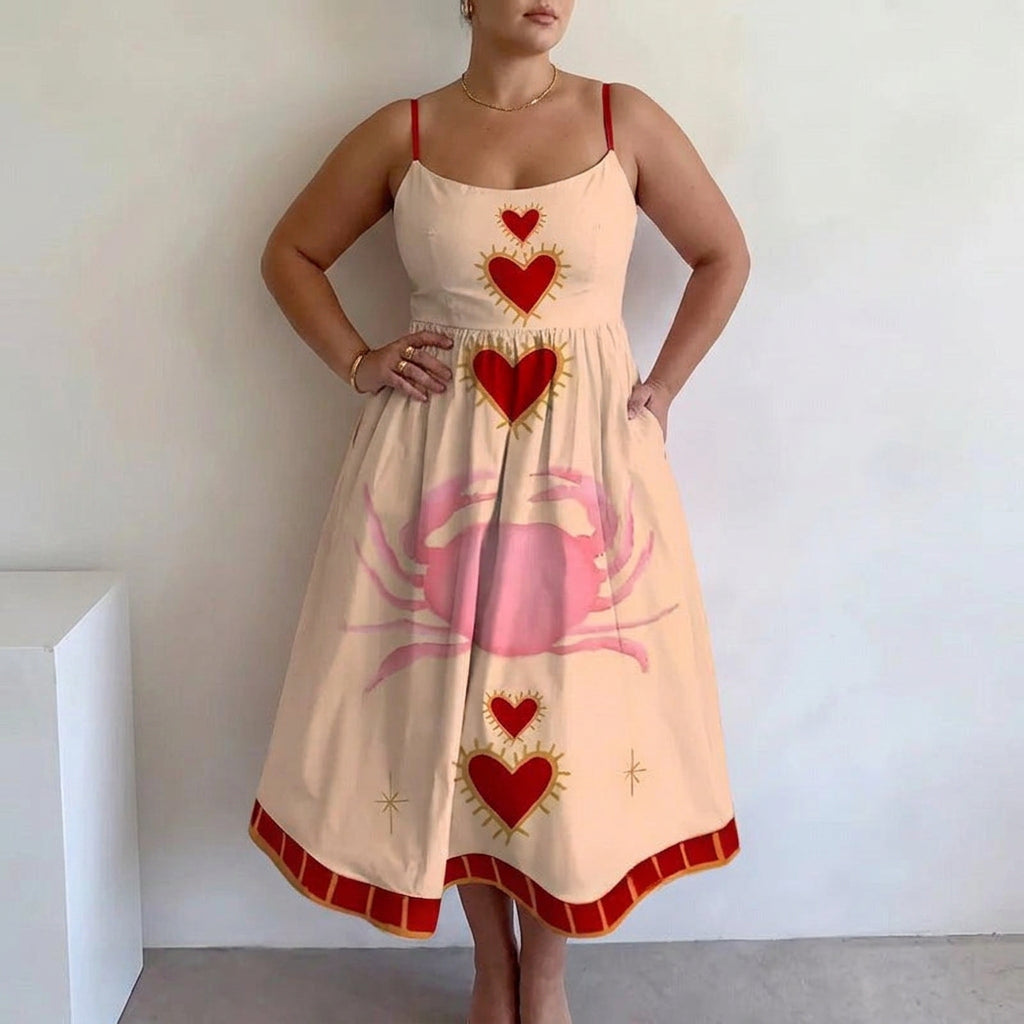 Mireille | Heart Tide Midi Dress