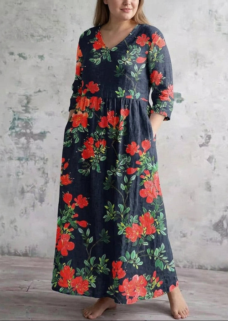 Pemberley | Scarlet Bloom Maxi Dress