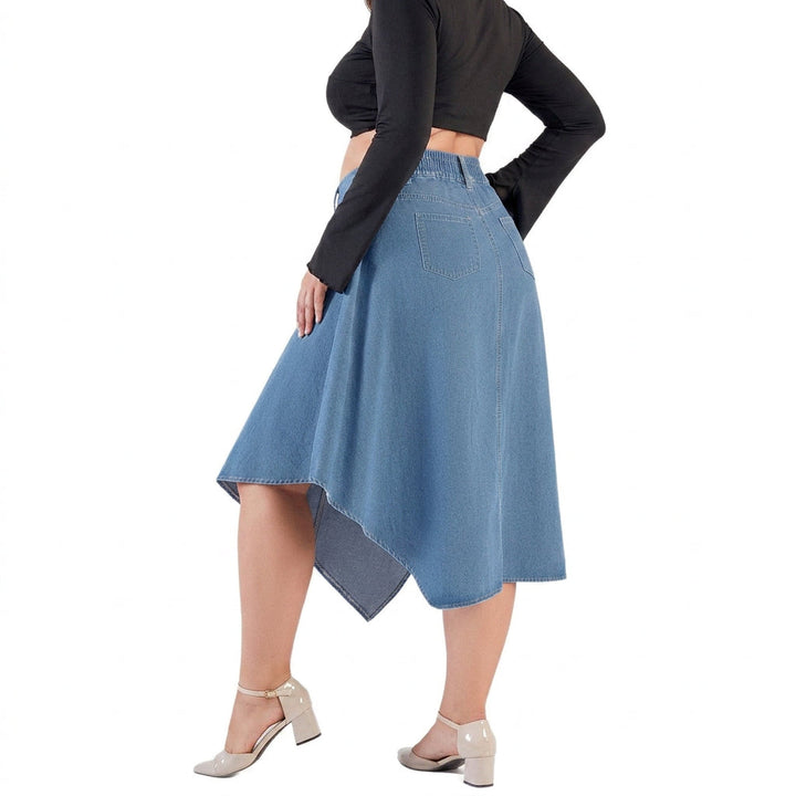 Rhea Epäsäännöllinen Denim-hame
