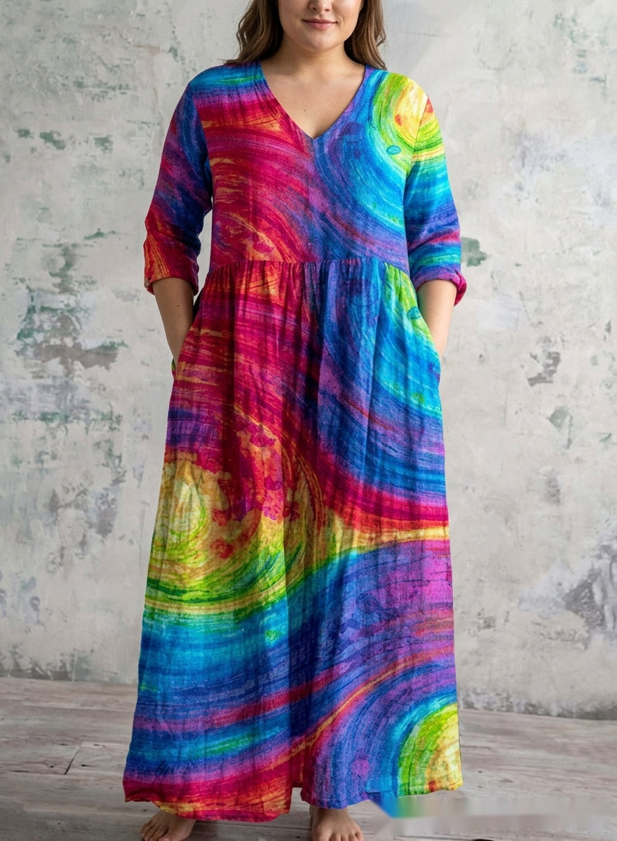 Hedda | Rainbow Muse Maxi Mekko
