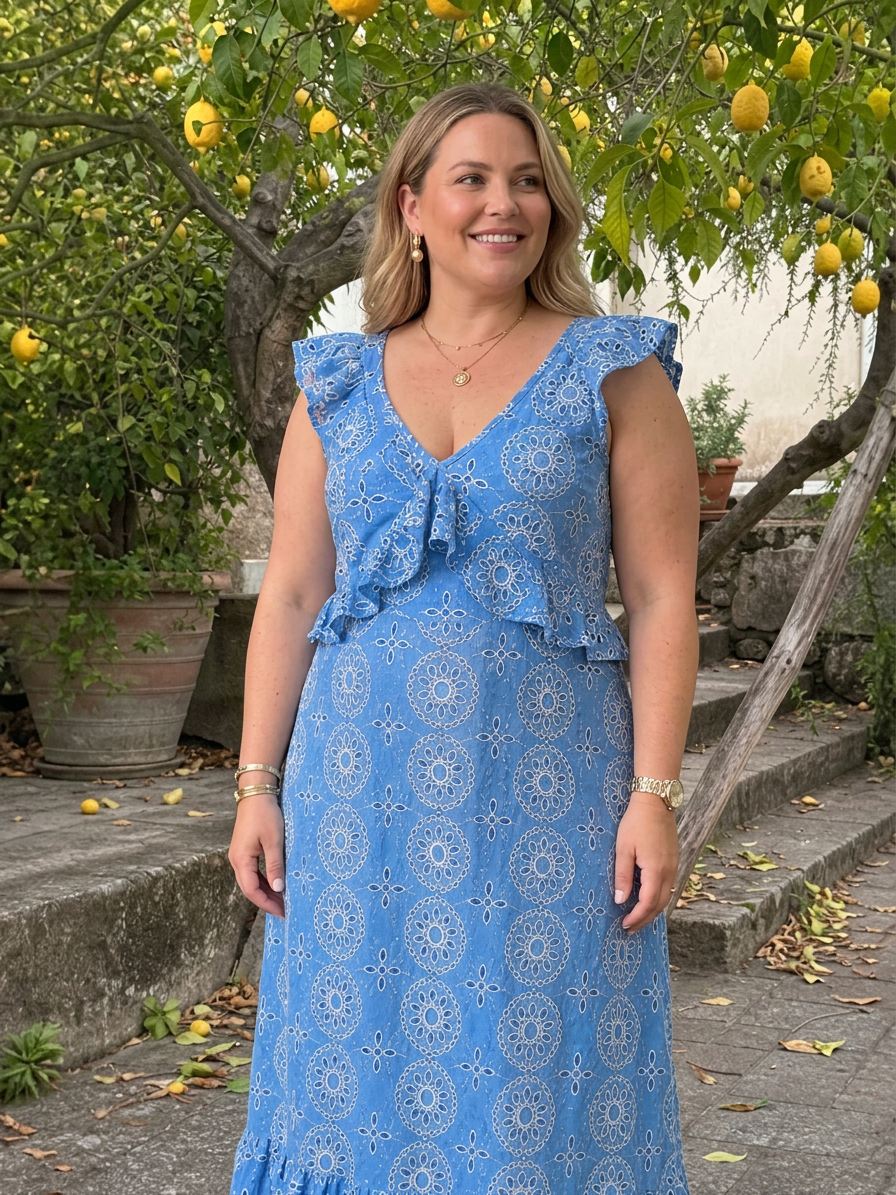 Ula | Olkaimeton Rypytys Maxi Mekko
