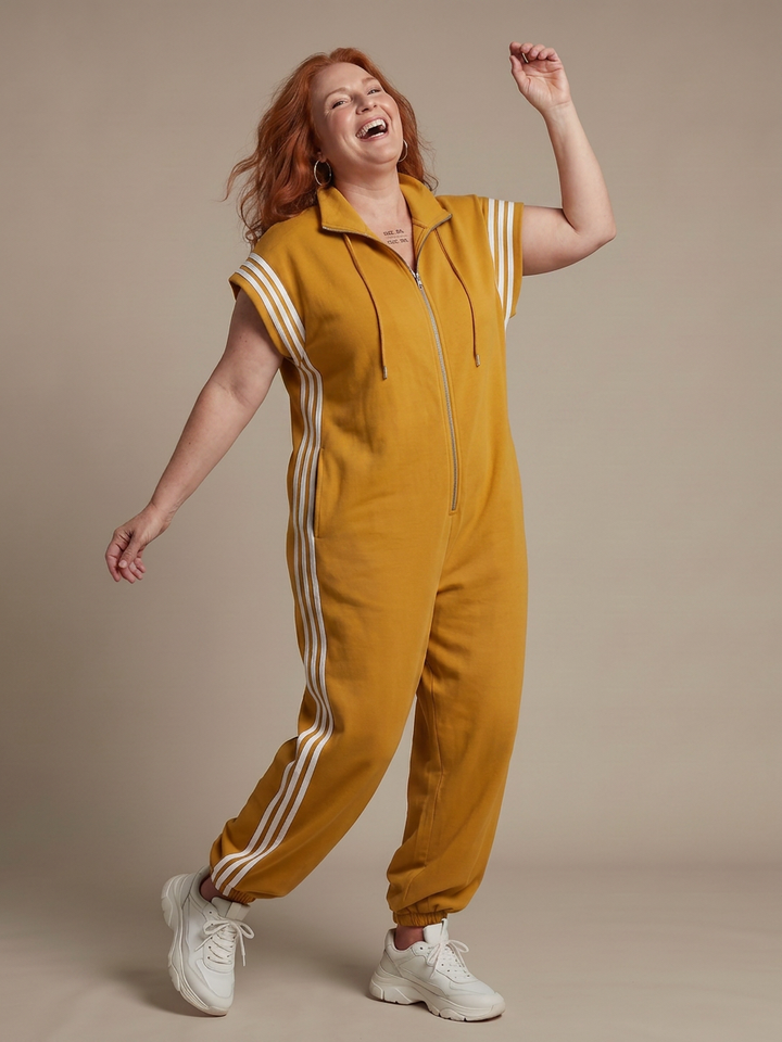 Winslow | Vetoketjullinen Raitapaneelihyppytakki