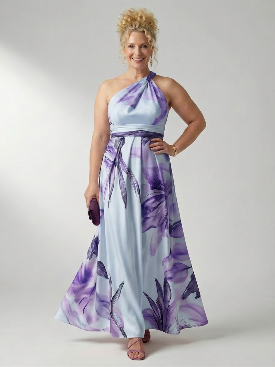 Rhea | Kevyt Kukallinen Maxi Mekko