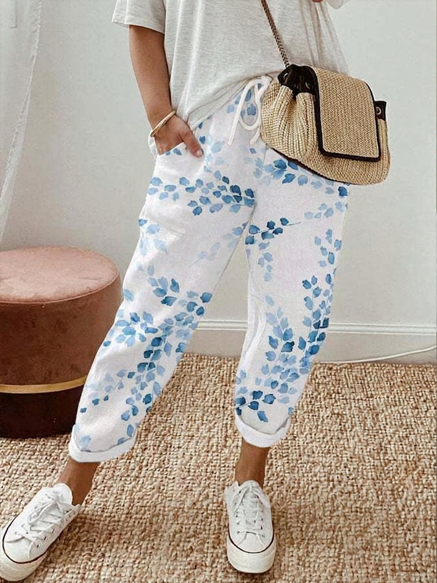 MONROE – KUKKAKUVIOLLISET RENNO PANTSET