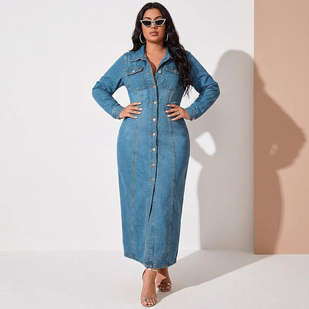 Wanda Denim Cardigan Mekko