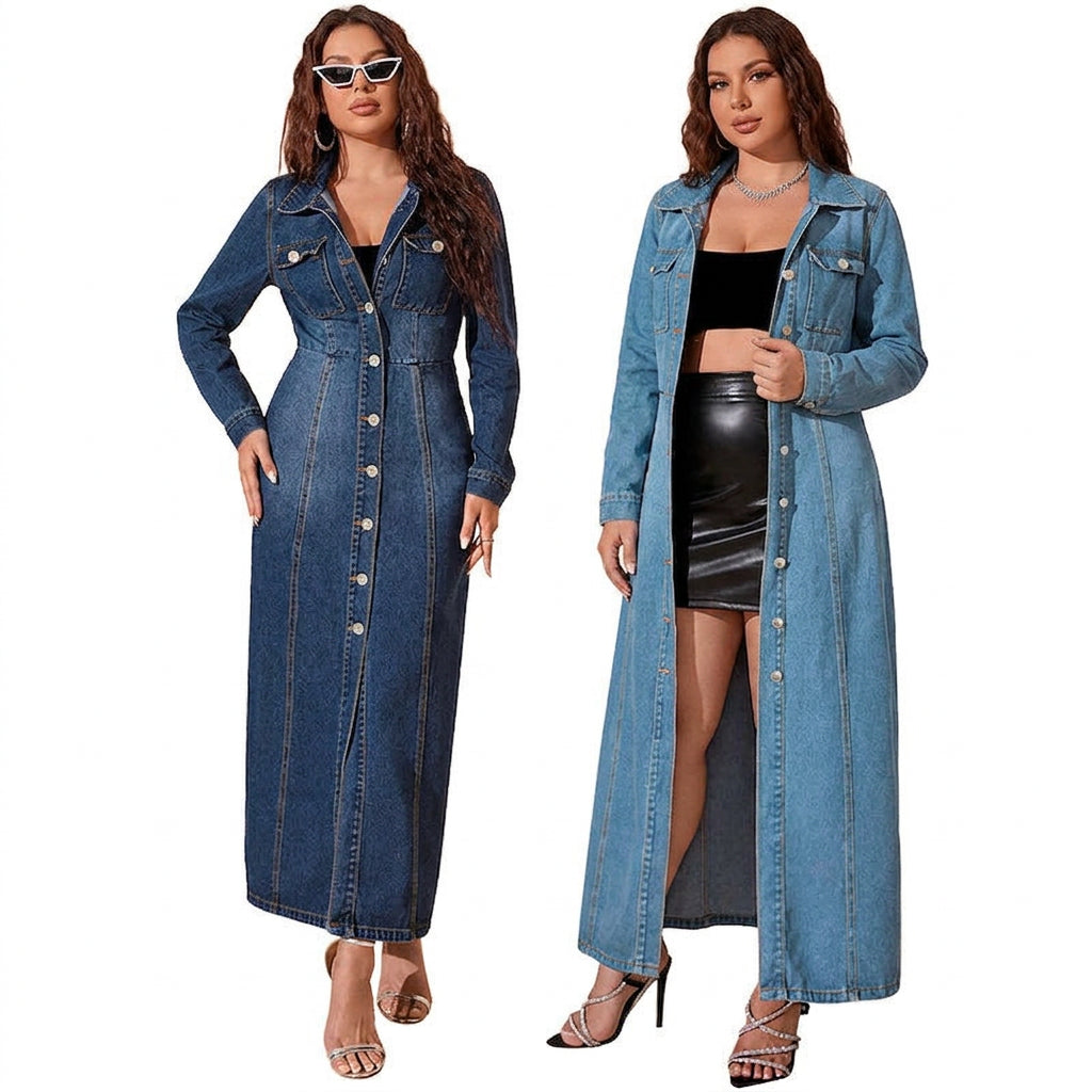 Wanda Denim Cardigan Mekko