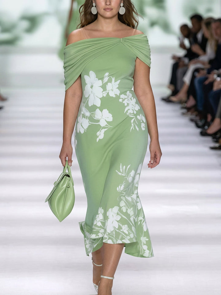 Jolie | Tyylikäs Kukallinen Mekko